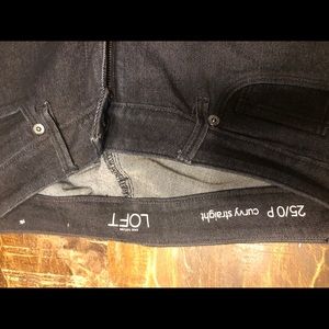 Loft curvy straight jeans